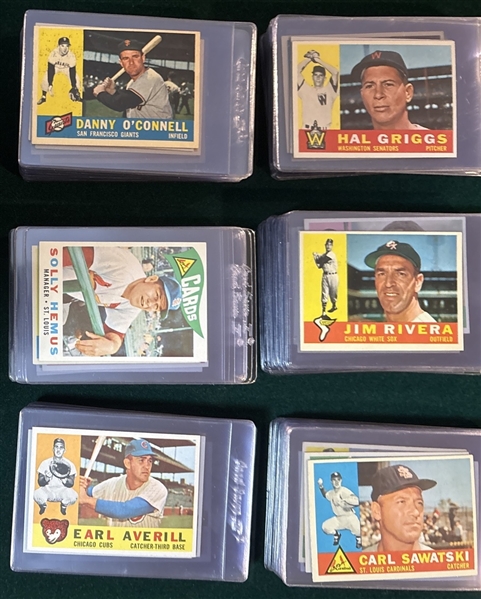 1960 Topps Lot of (150) W/ #34 Sparky Anderson