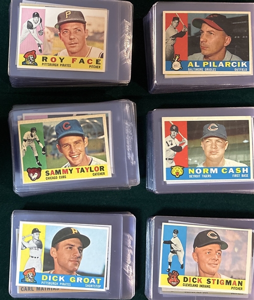 1960 Topps Lot of (150) W/ #55 Mazeroski