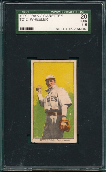 1909 T212-1 Wheeler Obak Cigarettes SGC 20