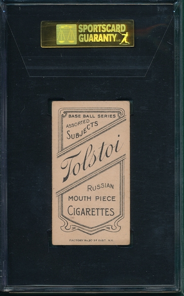 1909-1911 T206 Chase, Trophy, Tolstoi Cigarettes SGC 50