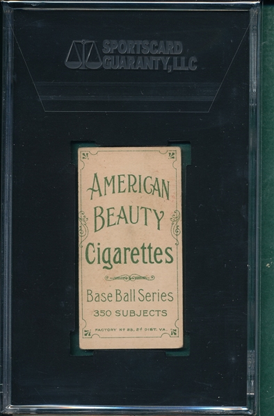 1909-1911 T206 Burke American Beauty Cigarettes SGC 55