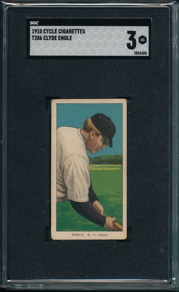 1909-1911 T206 Engle Cycle Cigarettes SGC 3
