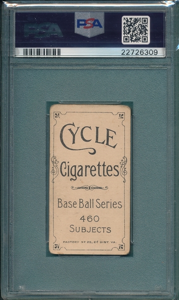 1909-1911 T206 Duffy Cycle Cigarettes PSA 2.5 *460 Series*