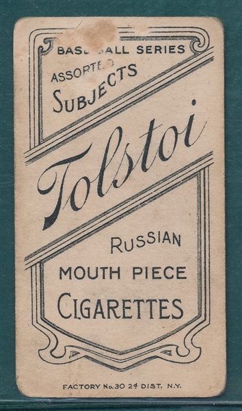 1909-1911 T206 Mowrey Tolstoi Cigarettes 