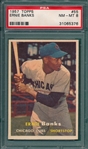 1957 Topps #55 Ernie Banks PSA 8