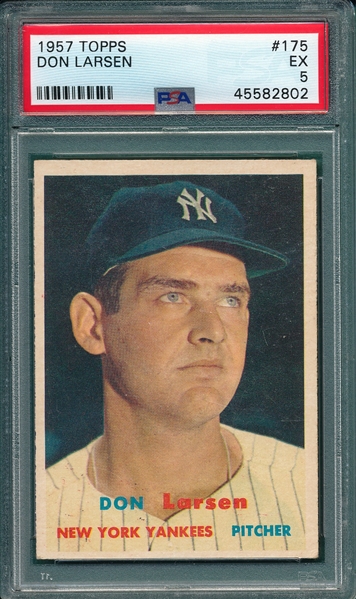 1957 Topps #175 Don Larsen PSA 5