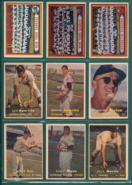 1957 Topps Baseball Near Set (384/404)