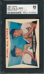 1960 Topps #160 Rival All Stars W/ Mantle SGC 86