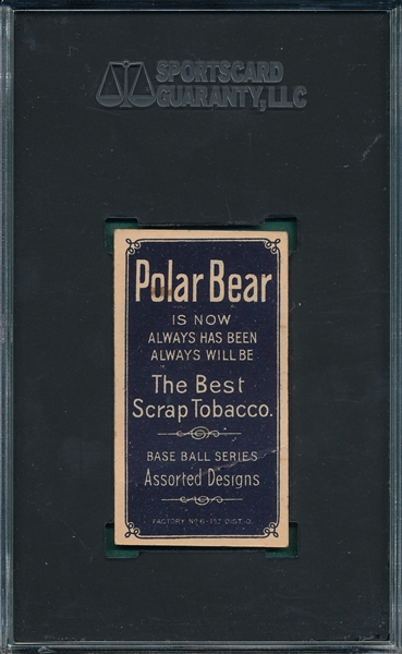 1909-1911 T206 Murphy, Batting, Polar Bear SGC 2