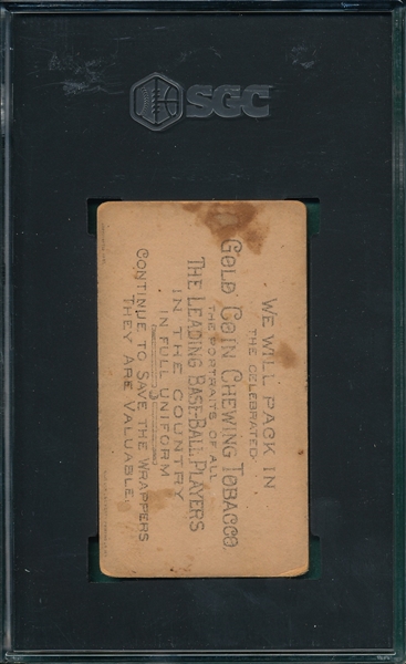 1887 N284 Cliff Carroll Buchner Gold Coin SGC 2.5