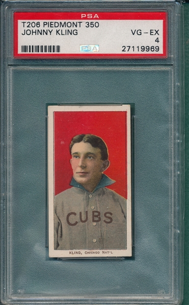 1909-1911 T206 Kling Piedmont Cigarettes PSA 4
