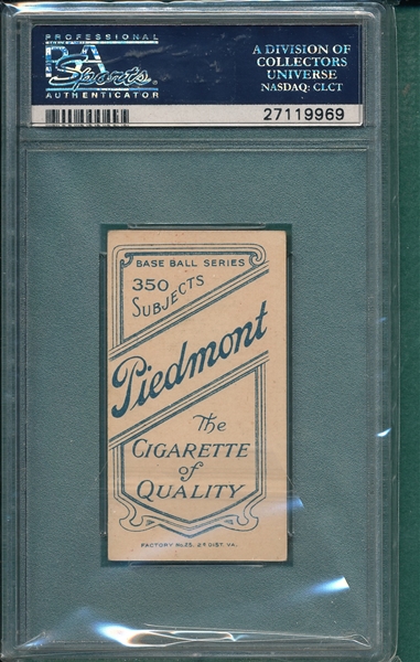 1909-1911 T206 Kling Piedmont Cigarettes PSA 4
