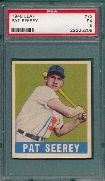 1948 Leaf #73 Pat Seerey PSA 5
