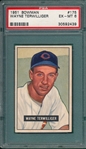 1951 Bowman #175 Wayne Terwilliger PSA 6