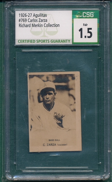 1926-27 Aguilitas #769 Carlos Zarza CSG 1.5