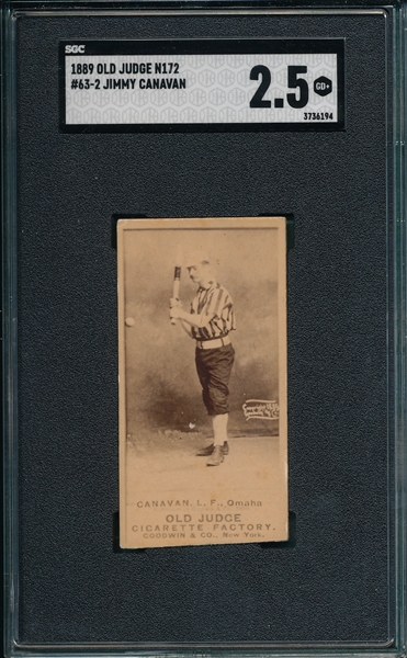 1889 N172 #063-2 Jimmy Canavan SGC 2.5
