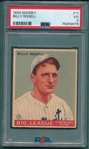 1933 Goudey #011 Billy Rogell PSA 3