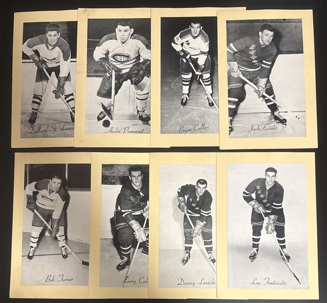 1945-64 Beehive Hockey Lot of (19) W/ Gordie Howe