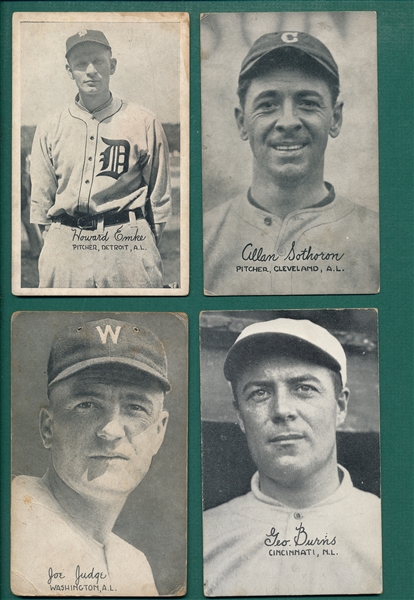 1921 Exhibits Lot of (4) W/ Burns