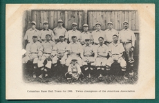 1906 Columbus Baseball Team PC W/ Major Leaguers
