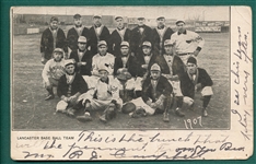 1907 Lancaster Baseball Team PC W/ Major Leaguers