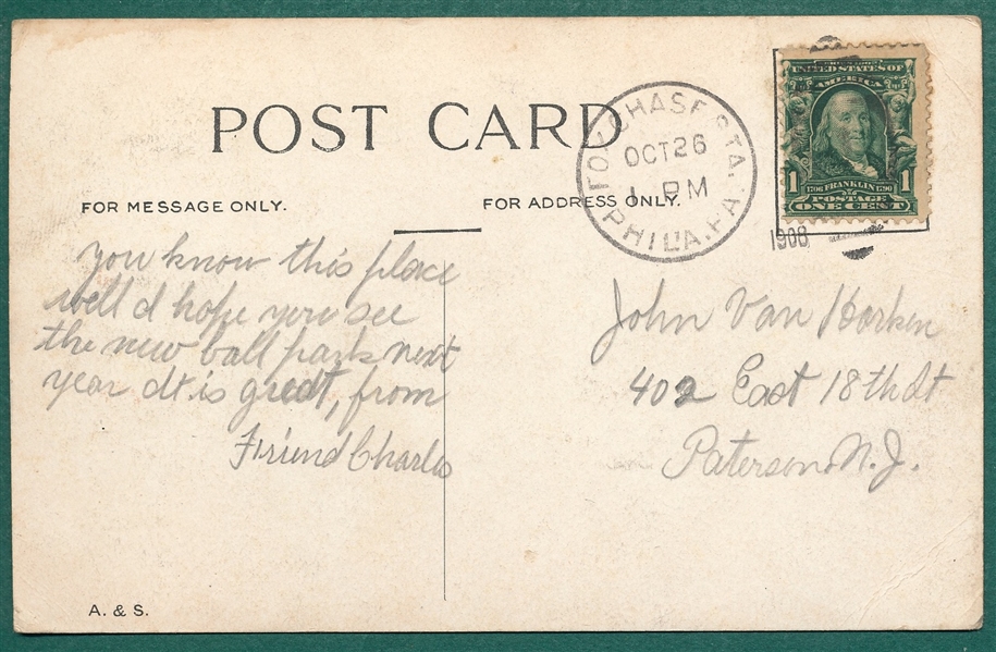 1910c. Columbia Ball Park PC