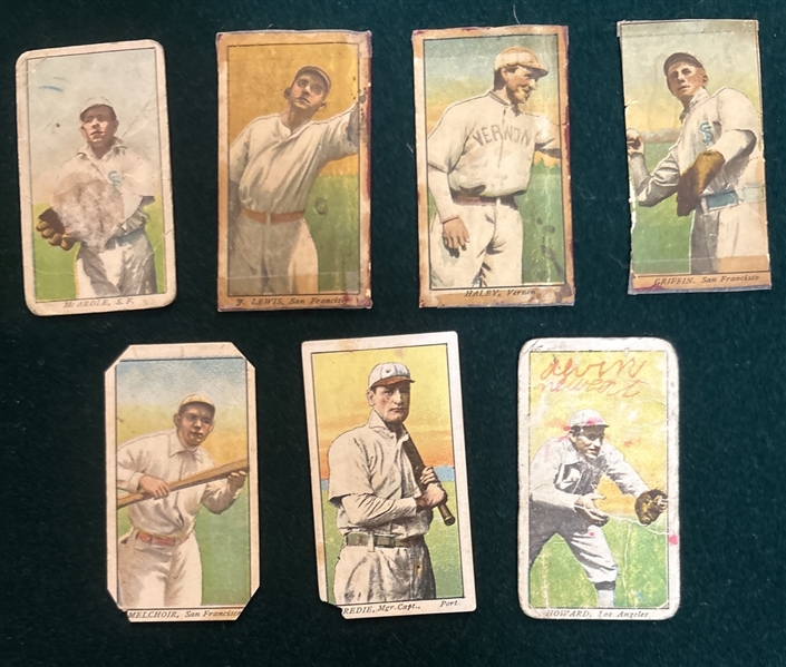 1909 T212-1 Obak Cigarettes Lot of (7) W/ Howard