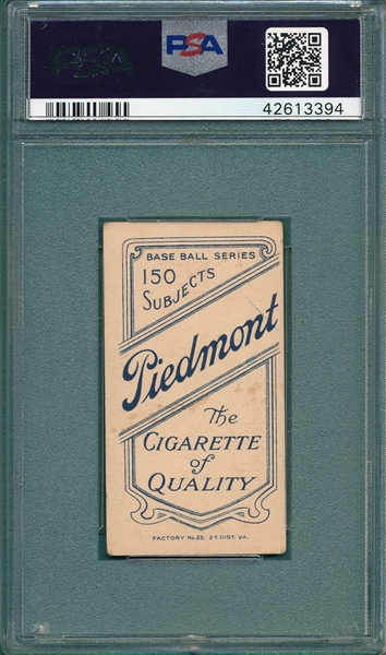 1909-1911 T206 Gibson Piedmont Cigarettes PSA 4