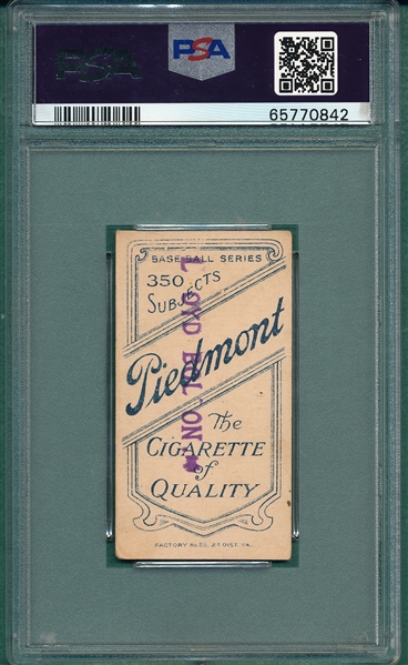 1909-1911 T206 Orth Piedmont Cigarettes PSA 4 (MK) *Southern League* *Stamped Bank*