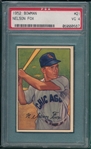 1952 Bowman #021 Nelson Fox PSA 4