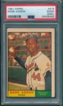 1961 Topps #415 Hank Aaron PSA 2 (MC)