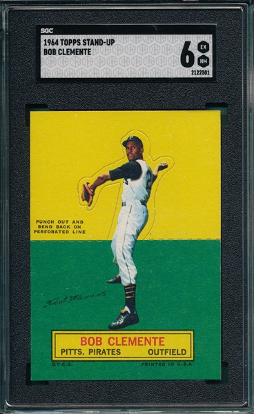 1964 Topps Stand-Up Roberto Clemente SGC 6