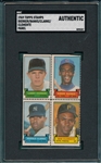 1969 Topps Stamps Panel W/ Clemente SGC Authentic