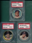 1964 Topps Coins Lot of (3) W/ Drysdale PSA 6