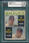 1964 Topps #094 Braves Rookies BVG 7.5 *Proof*