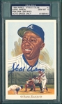 Hank Aaron Signed Perez-Steele PC, PSA/DNA Authentic/10