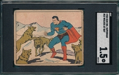 1940 Superman Gum #22 Wolves At Bay SGC 1.5