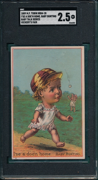 1889 H804-1B Baby Bunting, Baby Talk, SGC 2.5