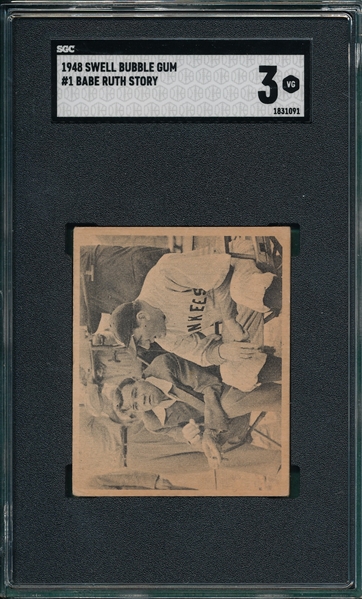 1948 Swell #1 Babe Ruth Story SGC 3