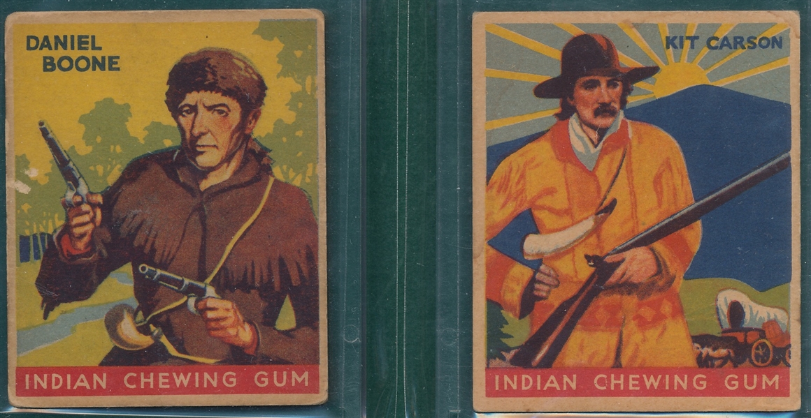 1933 Indian Gum Lot of (8) W/ (2) Sitting Bull