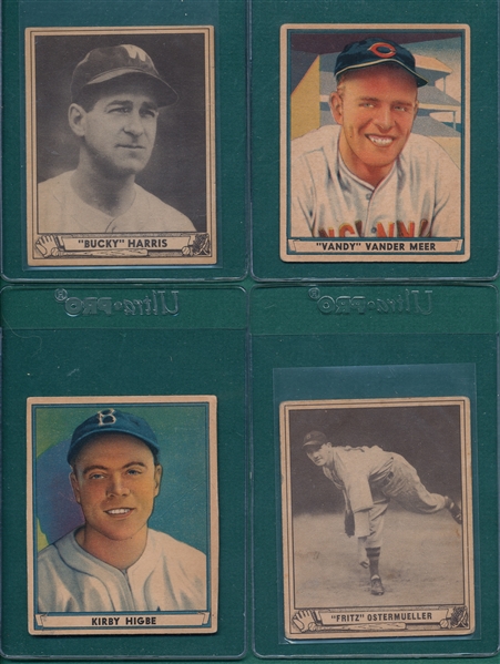 1940/41 Play Ball Lot of (8) W/ Bucky Harris