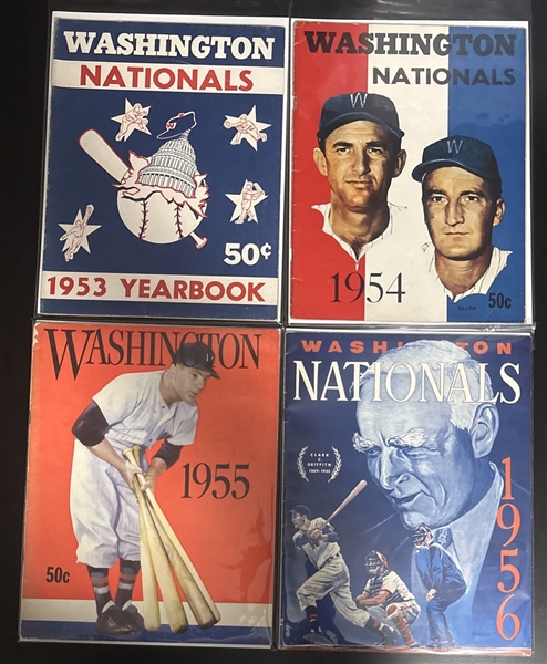 1953-68 Washington Senators Years Lot of (16) W/ Killebrew Cover
