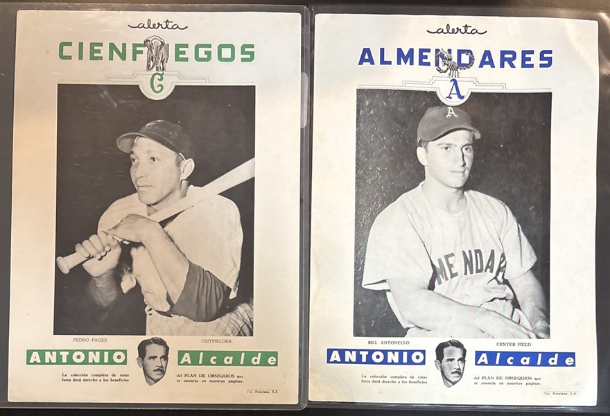 1949-50 Alerta Premiums Lot of (5) W/ Antonello