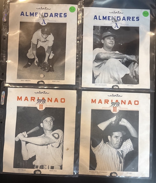 1949-50 Alerta Premiums Lot of (8) W/ Duany