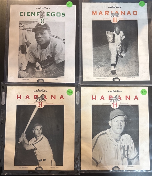 1949-50 Alerta Premiums Lot of (8) W/ Noble