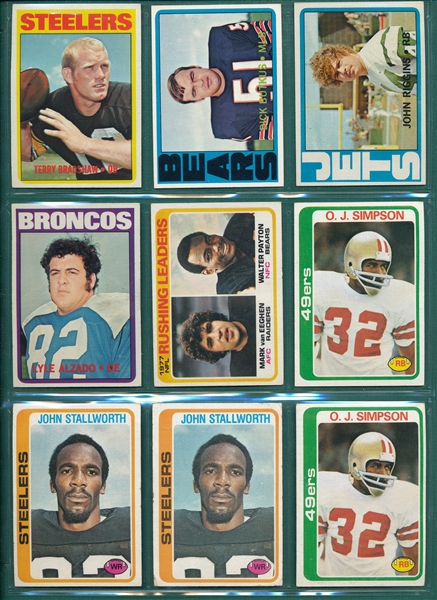 1954-78 Football Shoebox Lot of (2400+) W/ Many HOFers