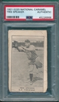 1921 E220 Tris Speaker National Caramel Co. PSA Authentic