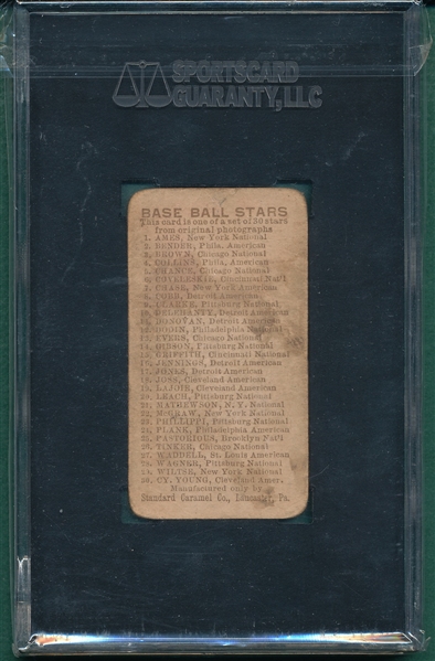 1910 E93 Fred Clarke Standard Caramel Co. SGC 20