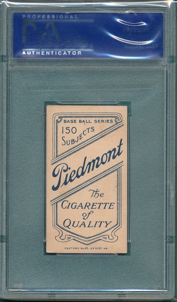 1909-1911 T206 Ganley Piedmont Cigarettes PSA 5