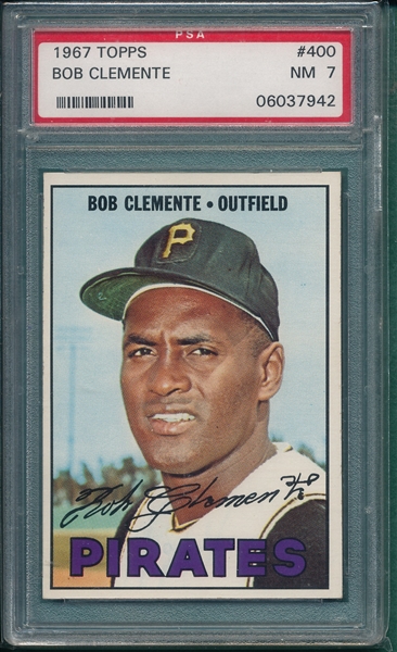 1967 Topps #400 Bob Clemente PSA 7